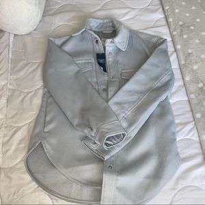 A&F baby blues shacket